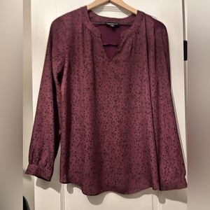 Fortune + Ivy Mixed Material Blouse